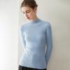 Women's Slim Fit Cashmere Sweater - Half-High Neck, 100% Pure Cashmere, Seamless, Versatile Autumn/Winter Base Layer