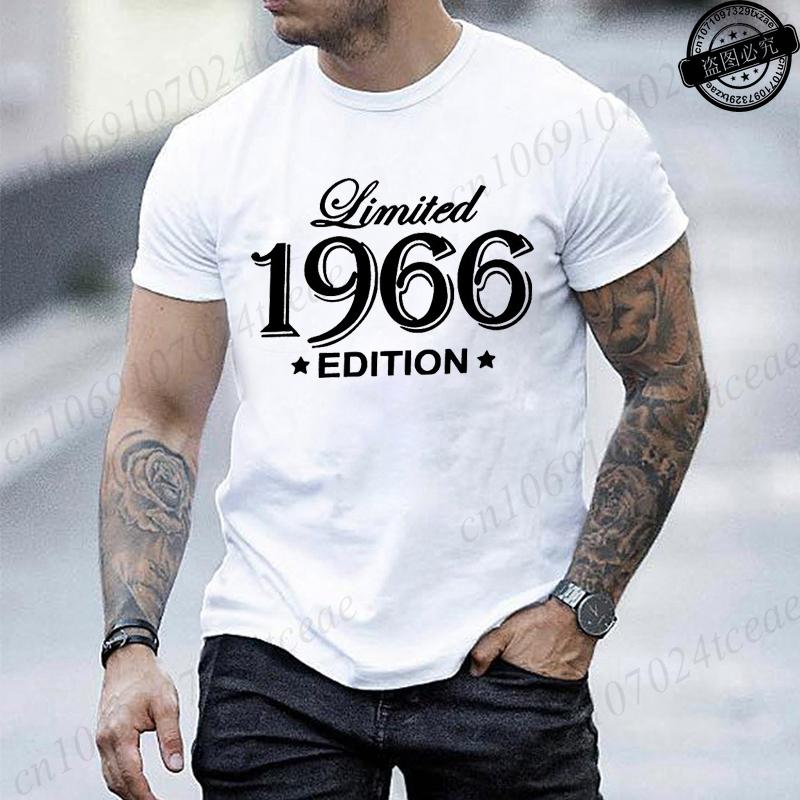 Made In 1966 Mens Short Sleeved TShirts Limited Edition 1966 Design Printed Mens Women Tshirt Summer Top Casual Clothing