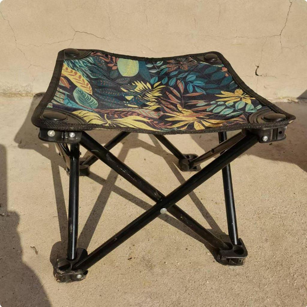Small Canvas Stool Quick Setup Portable Folding Versatile Lightweight Travel Seat for Campers,
