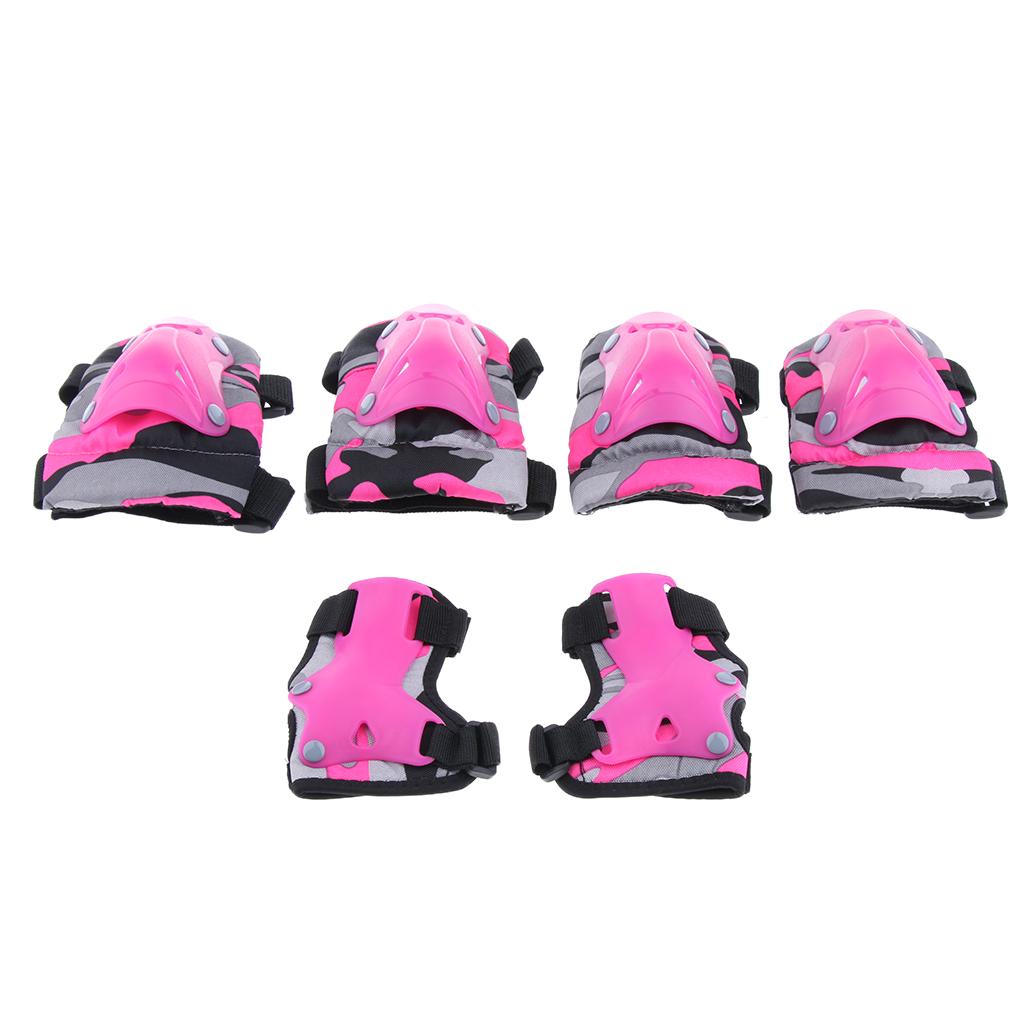 Kids Outdoor Sports Protective Gear Set Knee Elbow Hand Pads for Roller Skating Bicycle Scooter Children