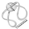 1Pcs Open Adjustable Stainless Steel Heart Sun Leaf Rings Diy Cabochons Silver/Gold Ring For Women Men Handmade Supplies