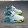 Boys' sports shoes medium and older children's leather surface school Velcro running shoes lightweight wear-resistant protective versatile runn