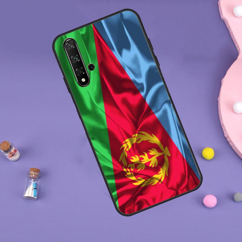 Eritrea Flagge Fall Für Huawei Nova Y70 Y60 Y61 Y90 Y91 5T 9 10 SE 3i 8i 11i 11 Pro P20 P40 P30 Lite Abdeckung