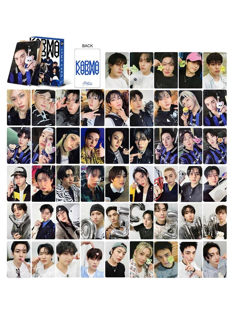 55Pcs Straykids New Album Karma4Th Peripheral Photo Card Skzoo Album Decoration Commemorative Lomo Card