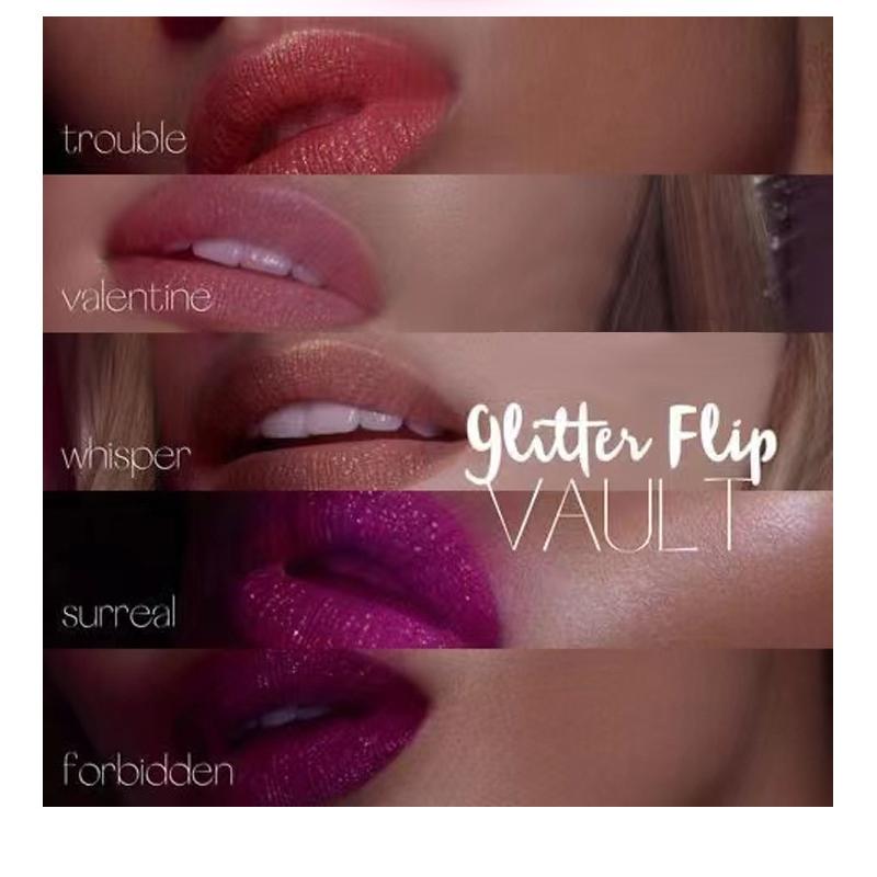 Dragon Ranee Halloween Diamond Three Sets of Lip Gloss Lip Gloss, Lipstick Lipstick, Bright Crystal Purple Black Lip Gloss Set