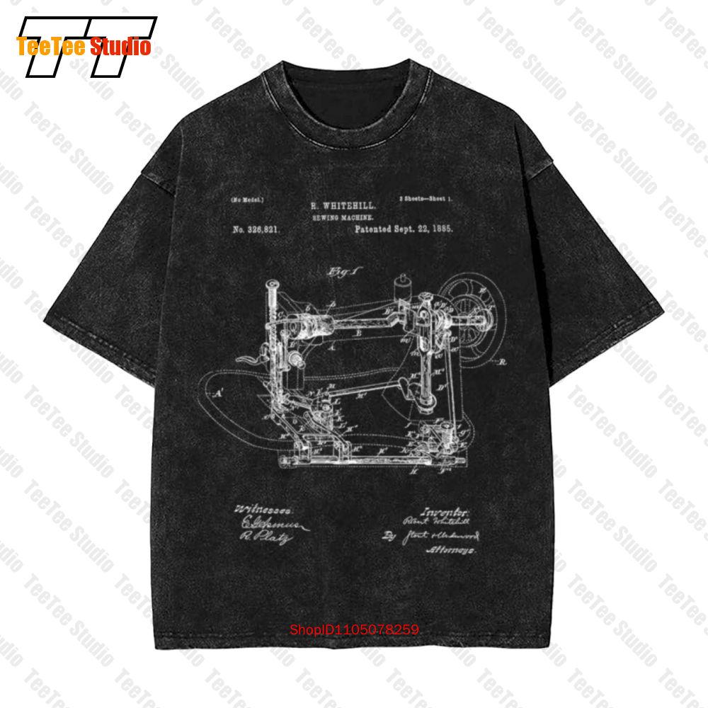 Sewing Machine Patent Sewing Patent Art Vintage Oversized TShirt POA S