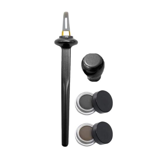 Silicone Eyeliner Kit with Waterproof Liquid Liners Gel Eyeliner Brush Reusable Winged Tightlining Tool for Beginners