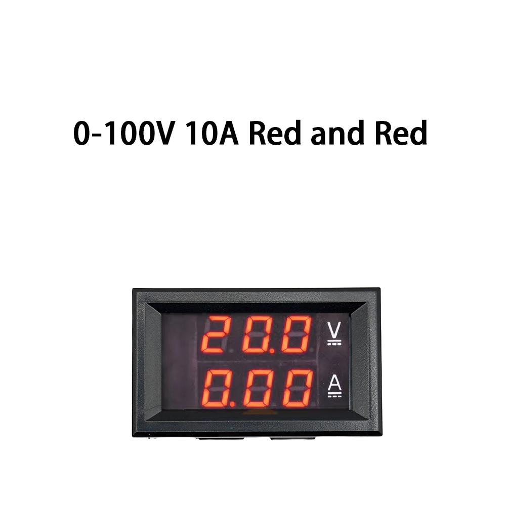 DC 0-100V 10A Voltmeter Ammeter LED Amp Dual Digital Volt Meter Gauge LED Display Meter Amperemeter Voltage Indicator Dsn-vc288