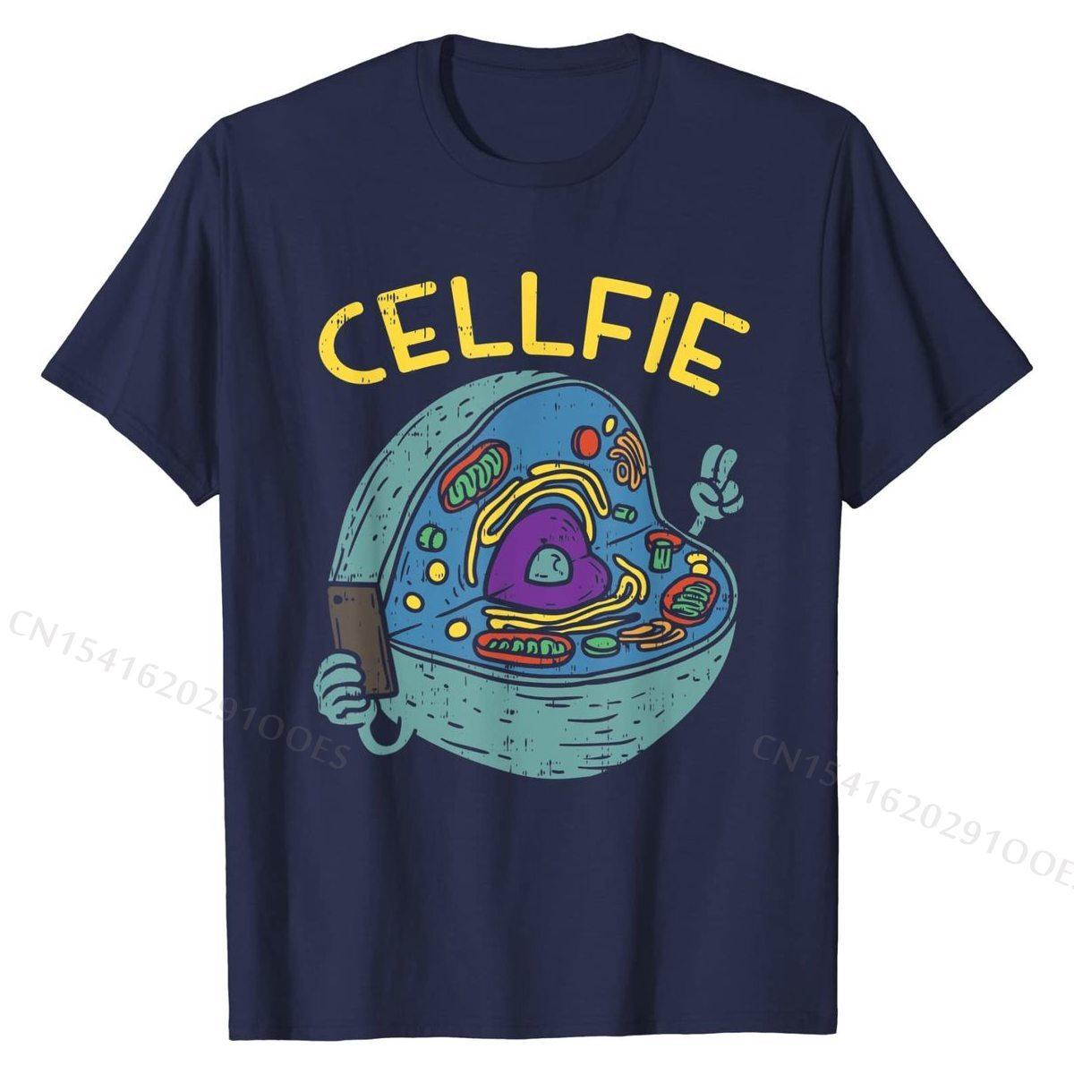 Cell Fie Забавная Научная Биология Учитель Футболка Топы Футболки Скидка Повседневная Хлопок Мужская Верх Футболки Повседневная S
