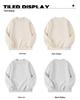 2025 Fleece-Lined Drop Shoulder Cotton Sweatshirt - Thickened Round Neck Workwear with Logo