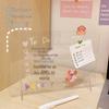 Minimalist Transparent Acrylic Mini Memo Board - Portable Creative Writing Pad for Students