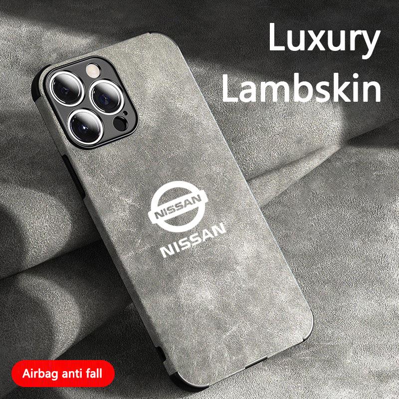 BQZTMO1 New Suede Phone Cover All-inclusive Protector Case For Nissan Logo for iPhone 11 12 13 14 15 16 17 Pro X XR XS Max Mini 7 8 Plus