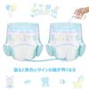 LittleForBig Adult Non-Woven Diapers 10-Pack Cute Design [Parading Baby] Color-Change Indicator Line Thick High Absorbency Velcro Total 10 Pieces M