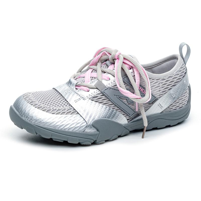 

2025 new summer mesh breathable silver German training shoes women s shoes women s lightweight inner heightening platform sports shoes 40 серебряный