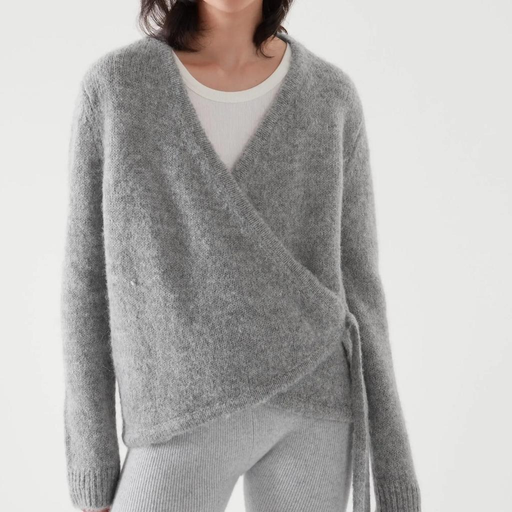 Ethereal Costume Cos Winter New Style of Ladies' Casual Fashion Standard Wool Blend Asymmetrical Cardigan