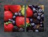 GLAS-KOCHFELDSCHUTZPLATTE 75x52 ERDBEEREN