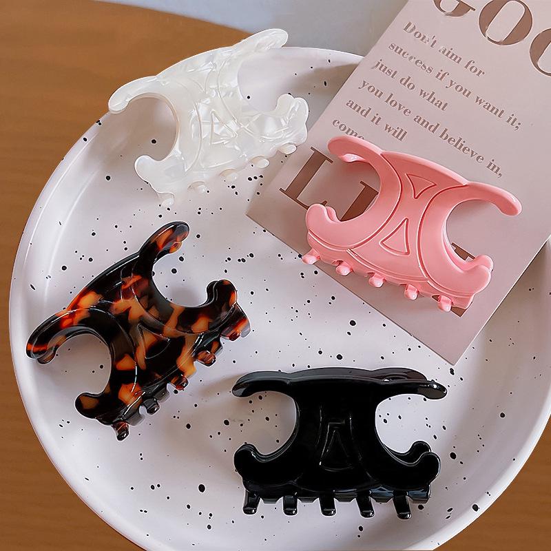 

Spring/Summer Acetate Triumph Arch Hair Claw Clip - Women s High-End Hair Accessory