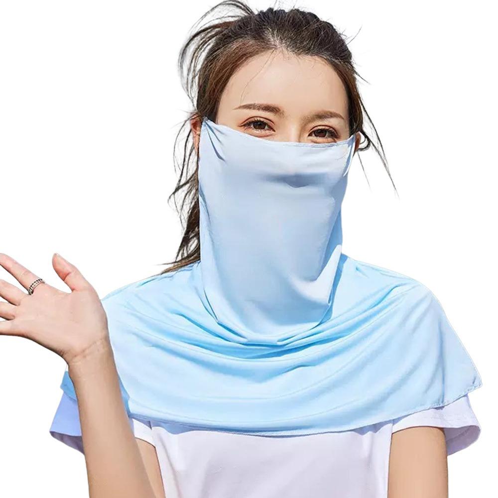 Quick Drying Ice Silk Sun Hat Anti-UV Sunscreen Hat Fashion Sunscreen Face Cover  Face Coverage