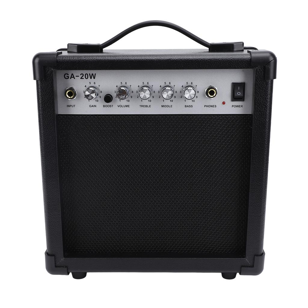 Electric Guitar Amplifier Multifunctional 6 Inch Speaker Portable Practice Guitar Amplifier for Outdoor Live Streaming
