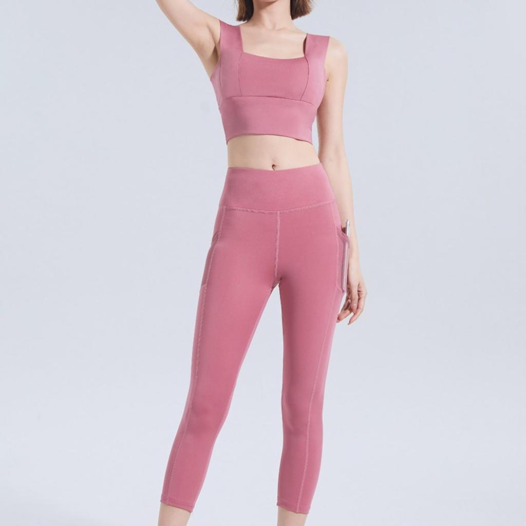 KNOW FEEL Colanți Sport Yoga cu Plasă Respirabilă pentru Fese și Lungime pentru și Alergare Pantaloni cu Talie Înaltă pentru Femei, Ridicare, Buzunare, 3/4 Fitness, Antrenament,