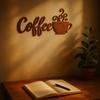 1pc Black Metal Wall Art Hanging Decor for Home Garden Living Room Kitchen Coffee Shop Holiday Gift