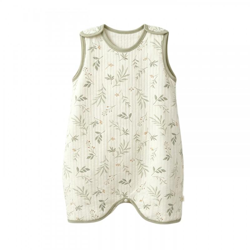 Baby Sleep Sack With Belly Protection Lightweight Cotton Blend Sleeveless Romper Toddlers 3-8 Years Fall Winter