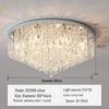 Modern Crystal Ceiling Lamp - Warm, Romantic, Simple, Atmospheric Design for Bedroom and Living Room