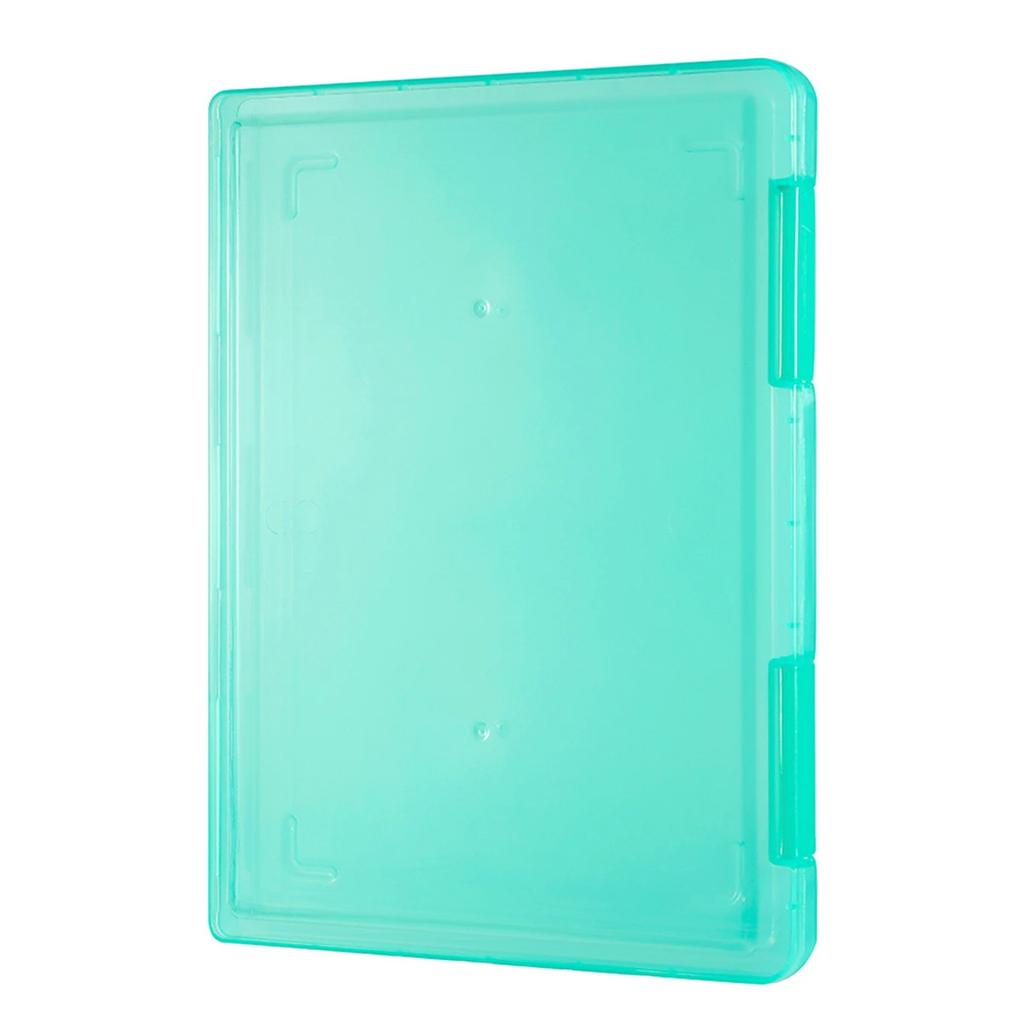 1pc Multi-layer Portable File Box, Portable Transparent File Box, A4 Plastic PP File Box , Waterproof Contract Storage Box