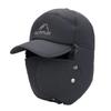 Mens Winter Warm Fleece-Lined Bucket Hat With Neck Cover Adjustable Wide Brim Outdoor Cycling Cold Weather