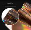 Silver PU Soft Metallic Fantasy Color Laser Heat Transfer Lettering Film