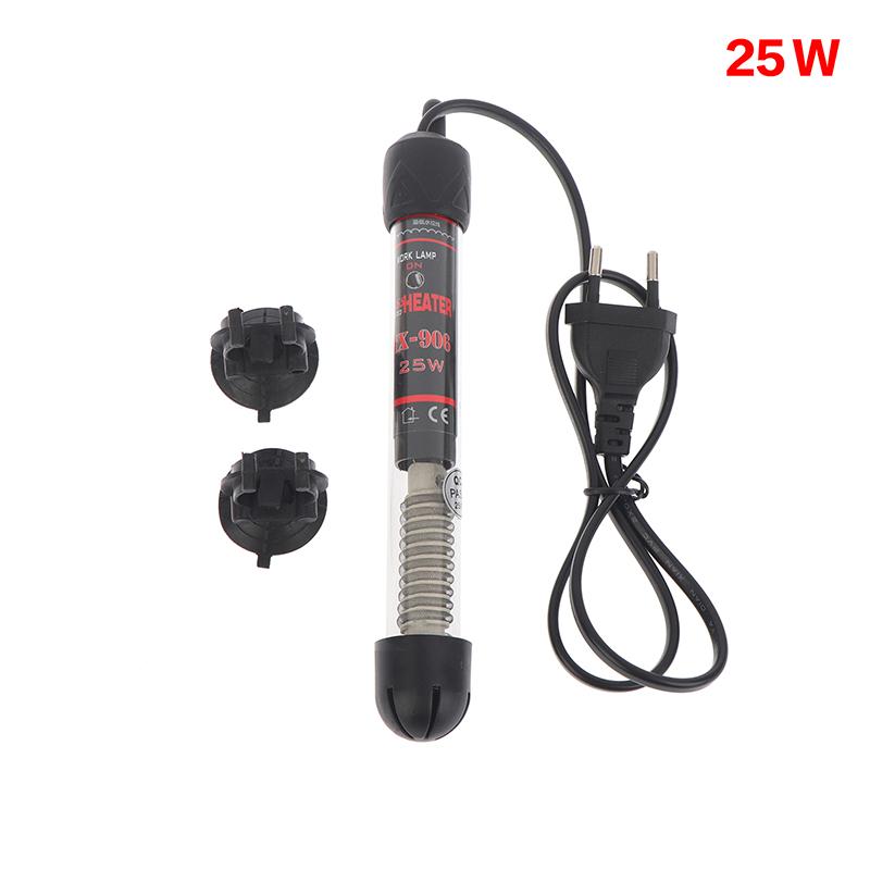 Eu Plug Adjustable Temperature Thermostat Heater Rod Glass Aquarium Heater 25-300W Submersible Fish Tank Water Heating Rod
