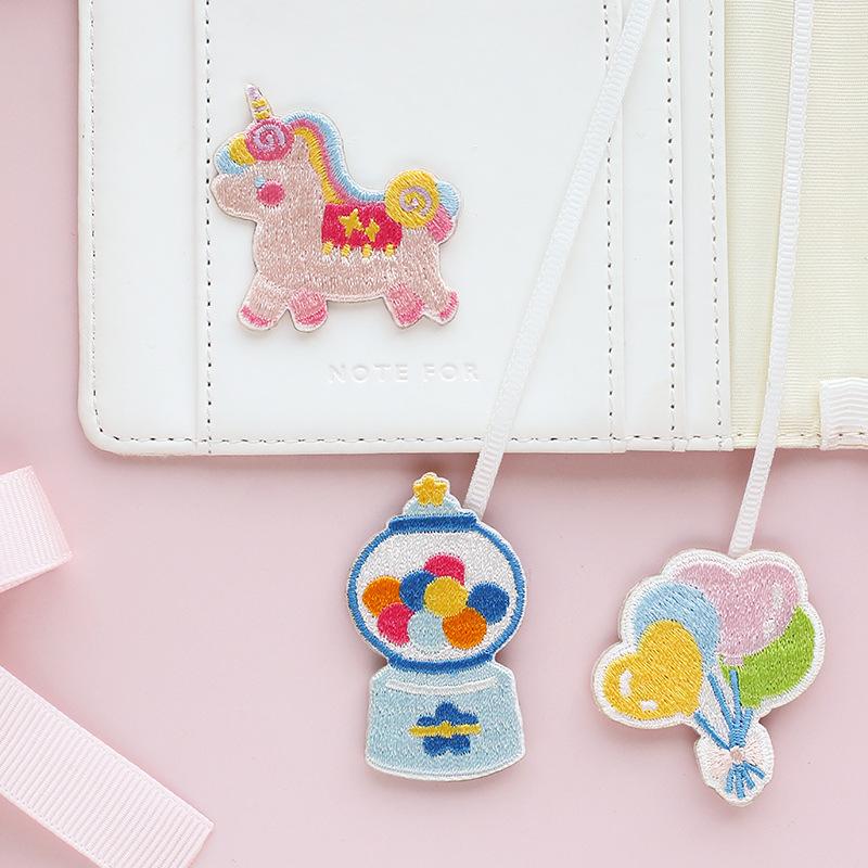 Sweet Girl Heart Unicorn Embroidery Pattern Sticker Clothes Mobile Phone Case Bag Decoration Sticker Clothes Patch Repair Subsidy