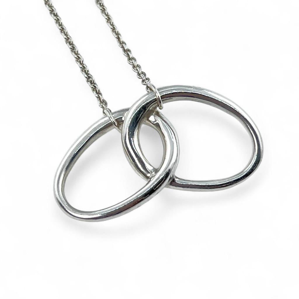 TIFFANY&Co. Halskette Doppelring Silber SV925 Damen Gebraucht