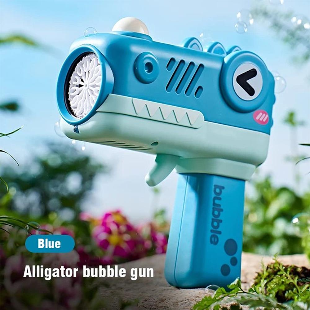Cartoon Automatic Electric Bubble Gun Machine Soap Bubbles Magic Bubble for Bathroom Summer Outdoor Toys Birthday Day Gifts