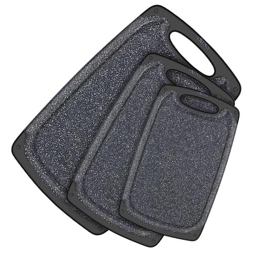 

KIMIUP Kitchen Cutting Board (Set of 3) Professional Cutting Board Set, Dishwasher Safe, with Juice Groove and Carry Handle, BPA Free (Set of 3)