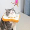 Adjustable Toast Bread Elizabethan Collar For Cats And Dogs, Cute Cartoon Design