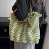 Printing Canvas Bag Embroidery Handbags Tassel Weave Shoulder Bag Spring Summer