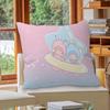 Cute L-Little T-Twin S-Stars Pillow Covers Cartoon Sofa Decorative Home Double-sided Printing Short Plush Cute Cushion Cover
