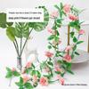 Rattan Pothos Artificial Green Vine for Air Conditioner or Water Pipe Cover