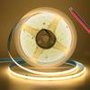 12V 5V USB COB LED Strip Light With 2Pin Wire 320 384 480 528 LEDs Flexible Tape Linear Lighting Warm White Pink Blue Red Yellow