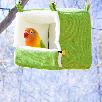 Bird Heating Nest Adjustable Cage Accessories Windproof Shelter with Heater for Macaws