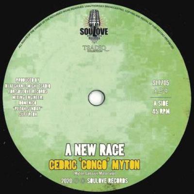 Płyta 7-calowa CEDRIC 'CONGO' MYTON - A New Race / A New Dub SLT705 Soulove Records 2020 Włochy Reggae, Ska & Dub