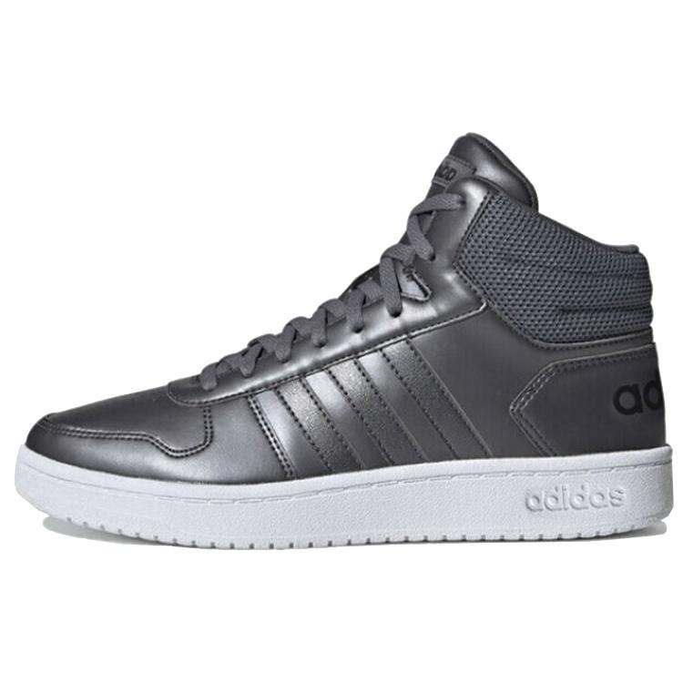 (WMNS) adidas Hoops 2.0 Mid Grey White Women s EE7856 EU 38