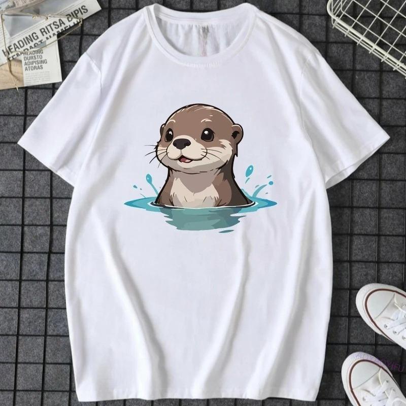 

Funny Otter Rust Anotter Day for Otter Lover Funky Womens Top Y2k Clothes Woman Clothing Tshirts Goth Harajuku Fashion Tops 4XL