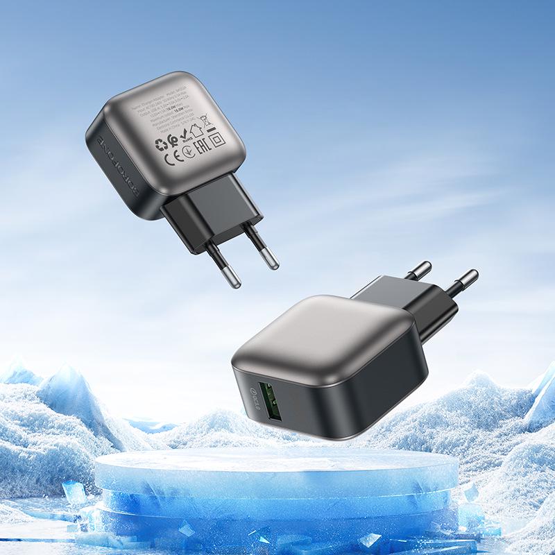 BOROFONE BAS52A Zhenchuang QC3.0 Single Port USB Charger Set (Micro) - European Standard