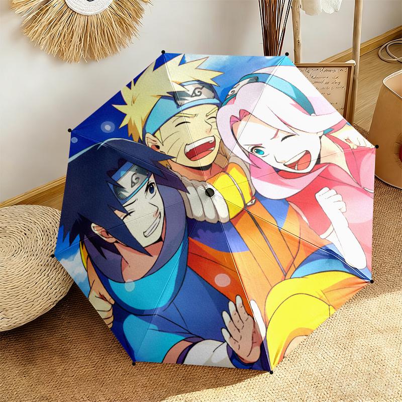 Berühmter Cartoon NARUTO Protagonist Uzumaki Naruto. Cartoon-Schirm, faltbar, Haushaltsartikel, Eisenkunst, Outdoor-Sonnenschirm, H2