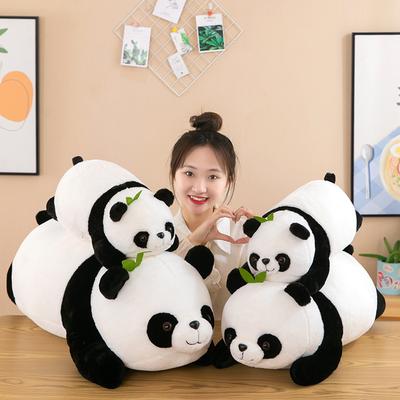 Bamboo Leaf Panda Plush Toy Cute Throw Pillow Queen Bedside Pillow Birthday Gift