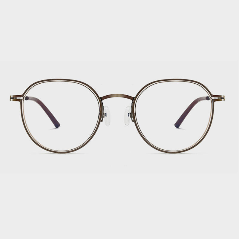 NeoRetro B5153 C3 Brown Blue Light Blocking Glasses none