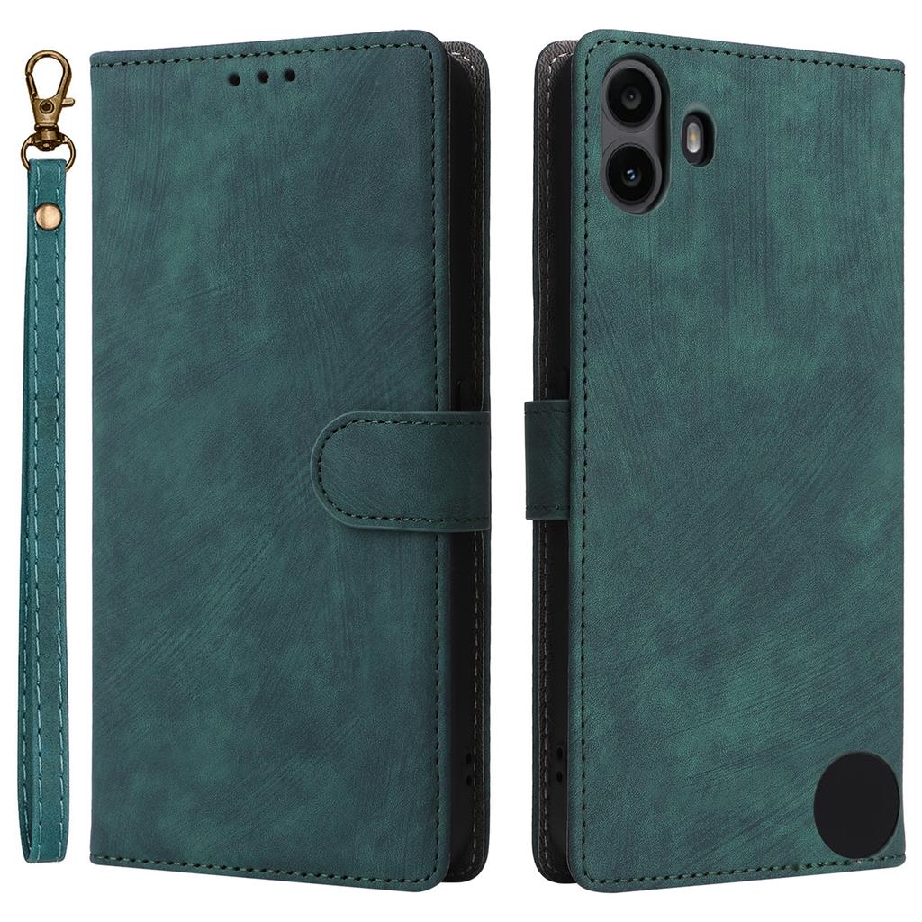 Dla Nothing CMF Phone 1 Skórzane Etui Portfel Blokujący RFID Pokrowiec na Telefon