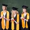 5 ks/sada Bakalársky uniformový oblek obsahuje klobúk, strapiec, šnúru cti, štólu, zapínanie na zips, promočný talár pre doktora, magistra, oblečenie na promočnú párty